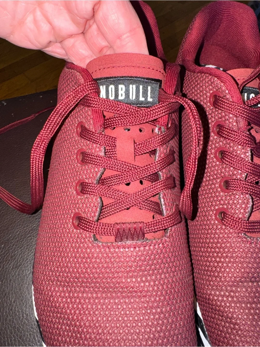 NOBULL Cabernet Mesh Trainers - Women's Burgundy Workout Sneakers